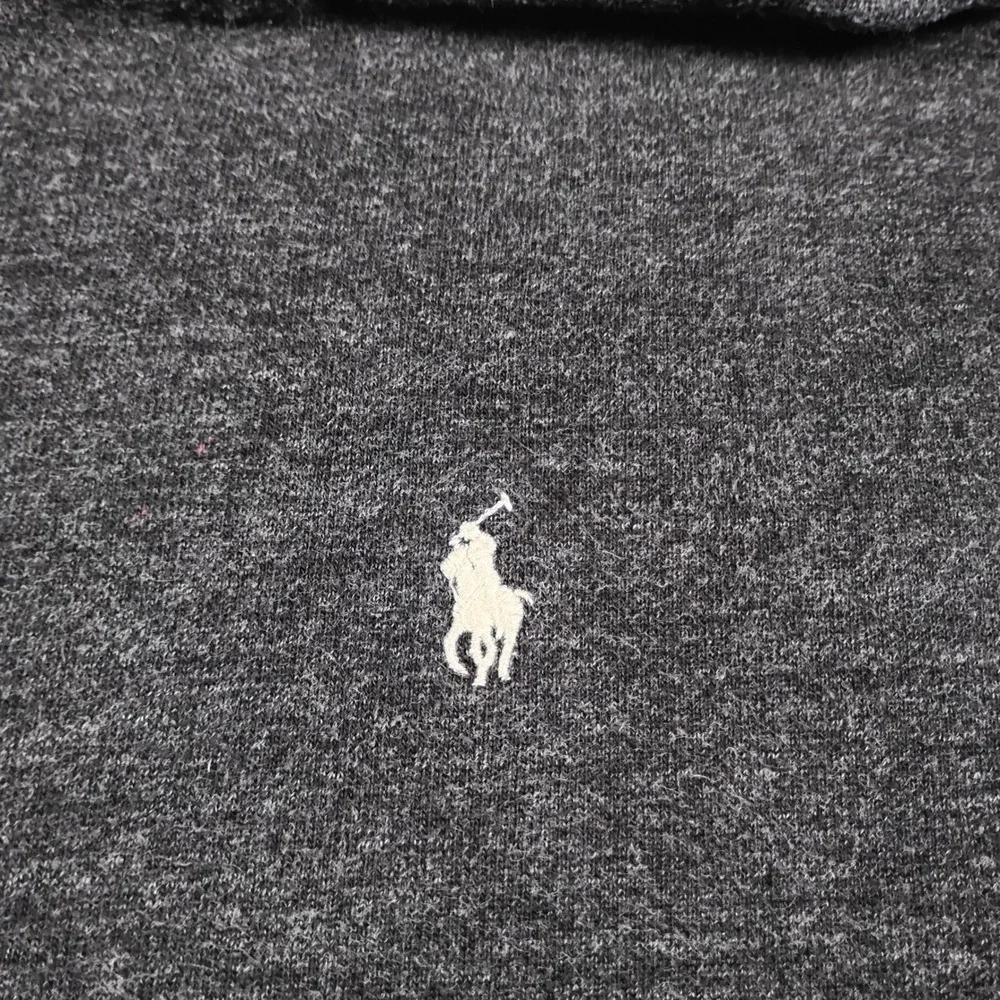 Polo Ralph Lauren Mens Full Zip Hoodie Gray Heather Waffle Lined L‎